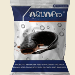 Aqua Pro (Probiotic promoter feed supplement specially formulated to improve fish growth and immunity)