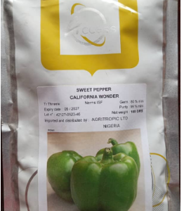 California Wonder (Sweet Pepper Seed)