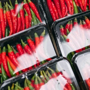 Packets of chillies