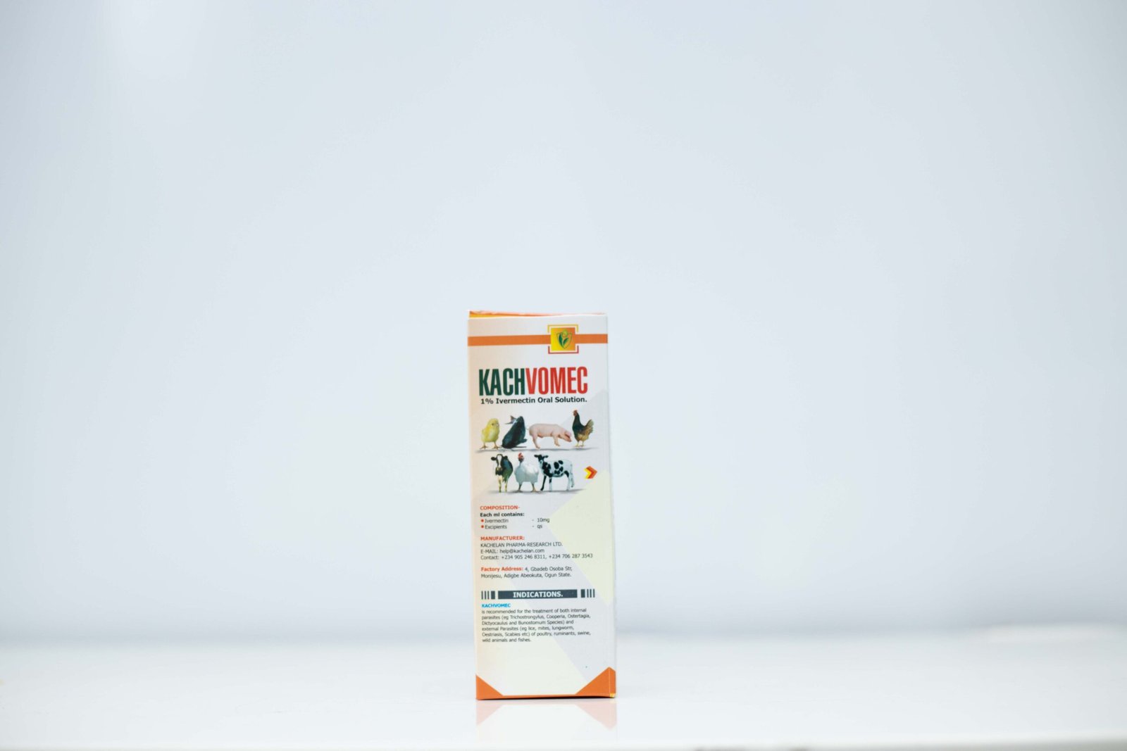 Kachvomec ? A Powerful Broad-Spectrum Parasiticide for Poultry, Livestock, and Aquaculture | 1L (12 Units Per Carton)